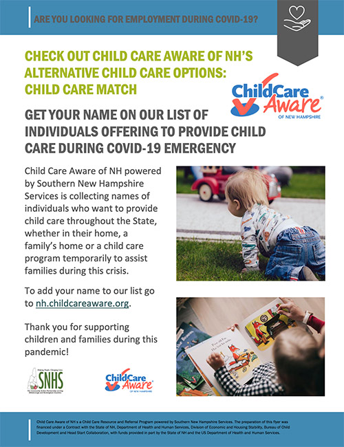 Alternative Child Care Options: Child Care Match